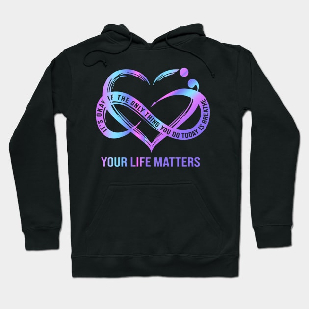 your life matters Hoodie by visual.merch